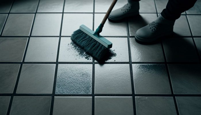 Removing candle wax from tile