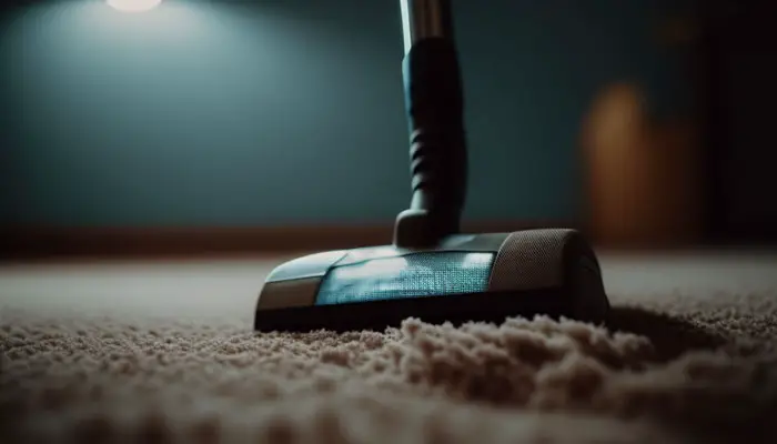 Vacuuming after removing mouse trap glue