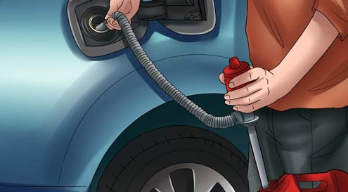 Wash Your Fuel Tank with a Pressure Hose