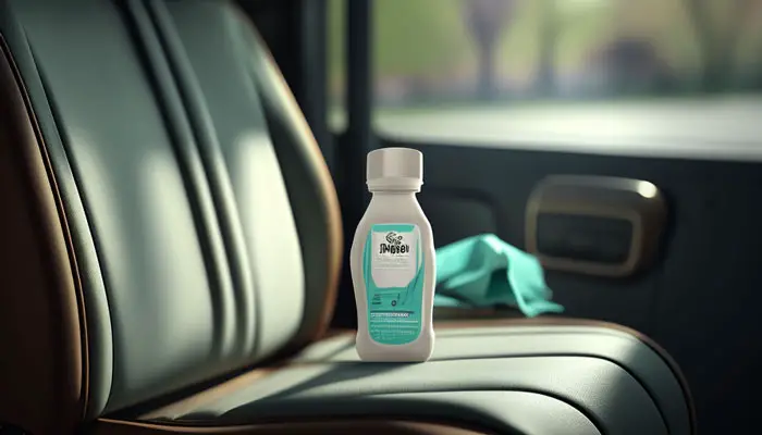 Scrubbing hand sanitizer stain from car interior