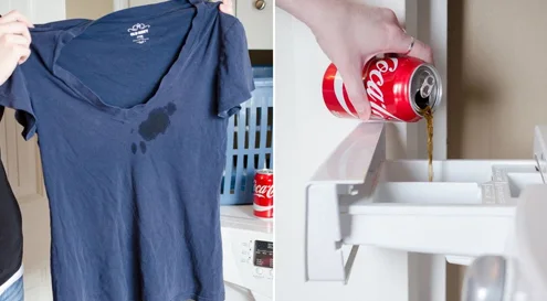 Try using Coca-Cola to Treat Your Clothes