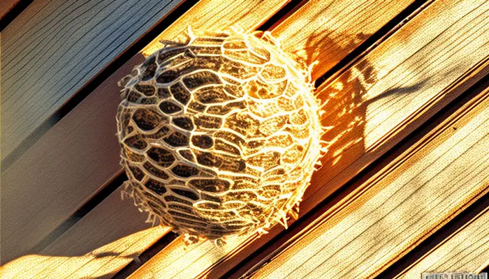 Wasp nest under deck