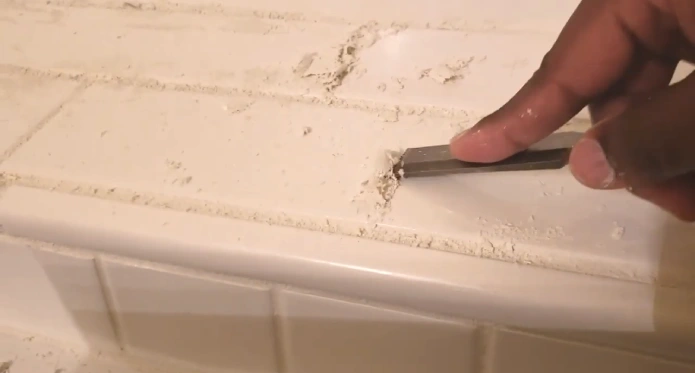 how to remove dried grout from mosaic tiles