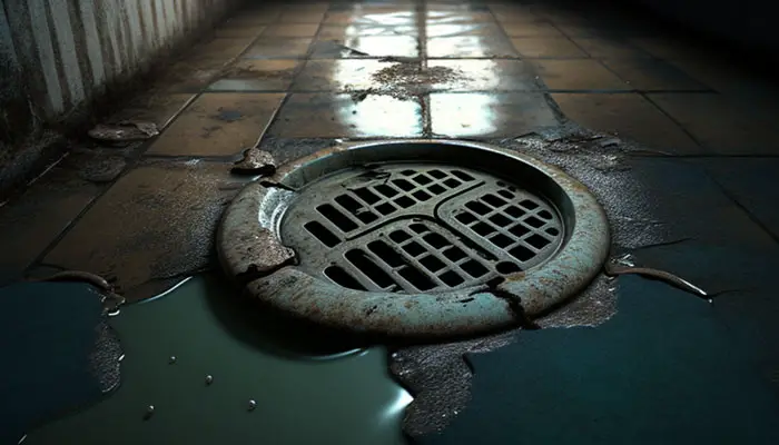 Walkout basement drain clearing