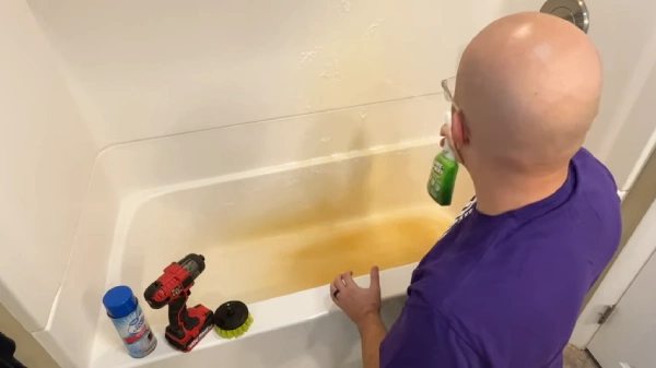 Application Tips When Using a Shower Cleaner for Iron Stain Removal