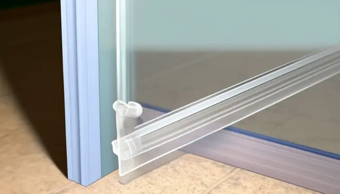 Cleaning discoloured shower door seals