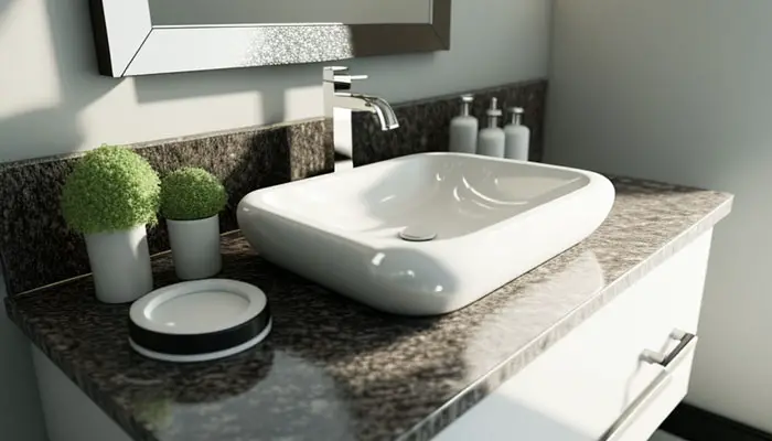 Using gentle cleaner on sink instead of toilet bowl cleaner