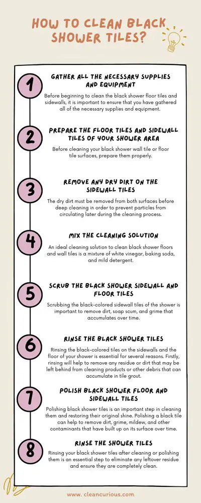 How To Clean Black Shower Tiles