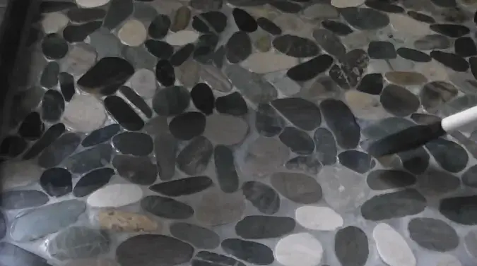 How to Clean Pebble Shower Floor