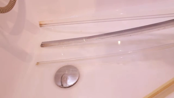 Clean Shower Door Seal Strip