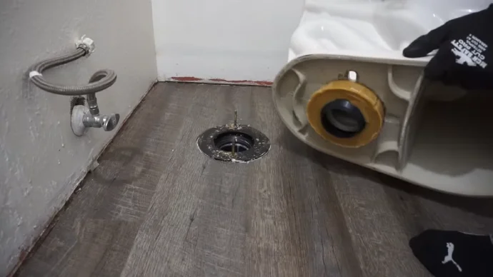 How to Clean Wax Off Toilet Flange