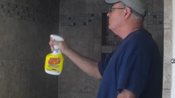Remove Any Dry Dirt on the Sidewall Tiles