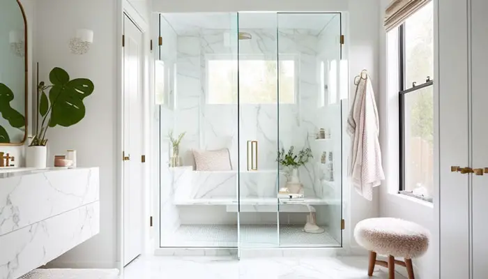 Removing hairspray from glass shower door