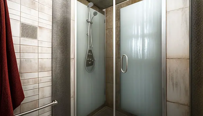 Textured shower stall floor