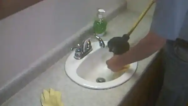 vomit in bathroom sink