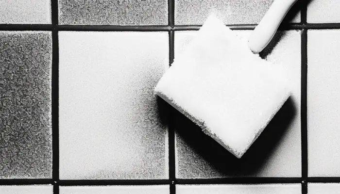 Using baking soda and peroxide solution to clean urine stains from bathroom walls