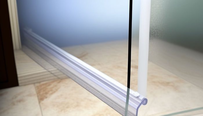 Using vinegar to clean discoloured shower door seals