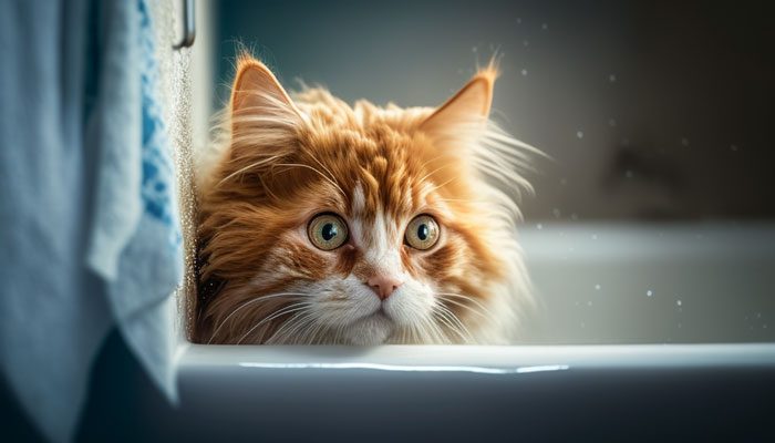 How to Clean Cat Urine from Bathtub