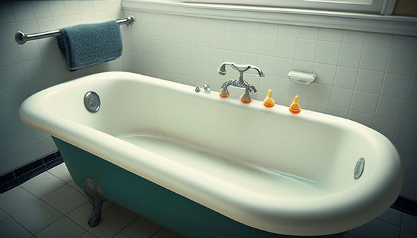 How to Remove Toilet Bowl Cleaner Stain From Bathtub