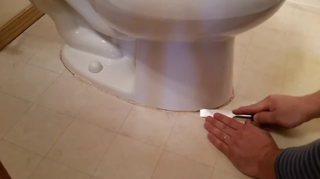 Clean Caulking Around Toilet