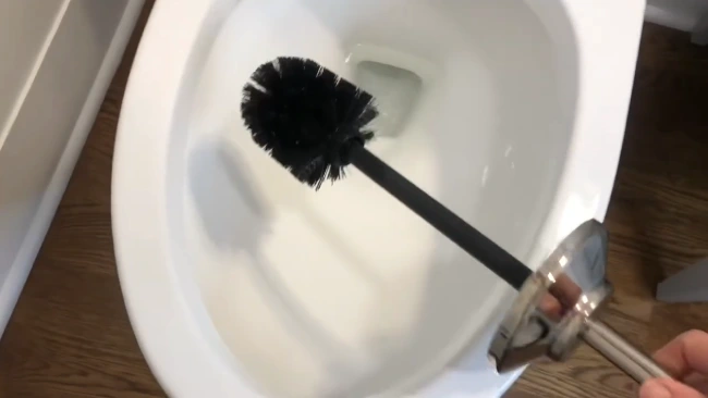 Clean a Toilet Brush with Poop on It