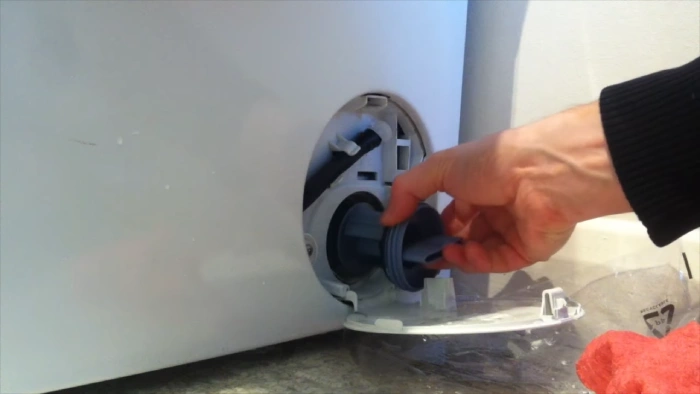 how to clean drain hose on washing machine