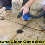 how to clean out a storm drain