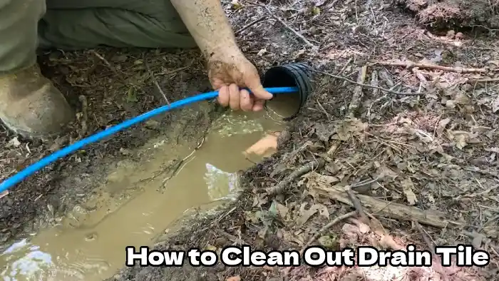 how to clean out drain tile