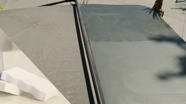 Can you use a magic eraser to clean a hot tub cover