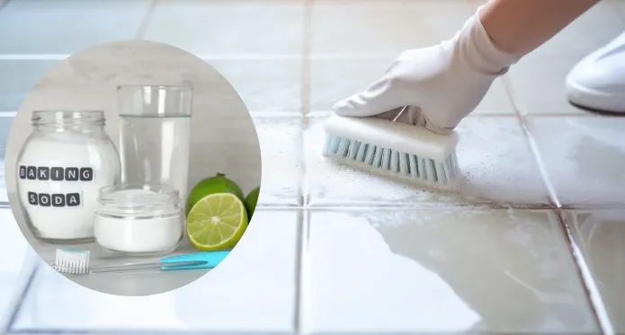 how to clean shower tile with baking soda