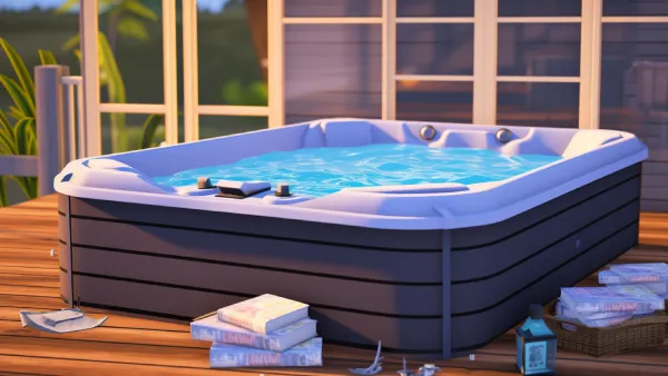 Can you utilize bleach to clean a hot tub without draining it
