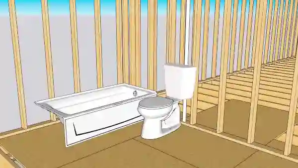 How far away can a vent pipe be from a toilet