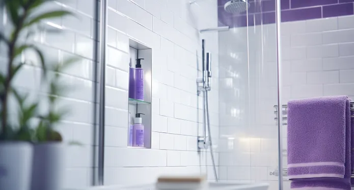 How to Get Purple Shampoo Stain Out of Shower