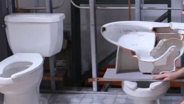 What causes a clogged toilet