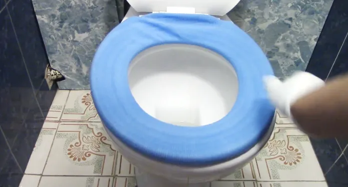 do you flush toilet seat covers
