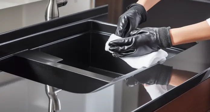 How to Clean a Black Granite Kitchen Sink