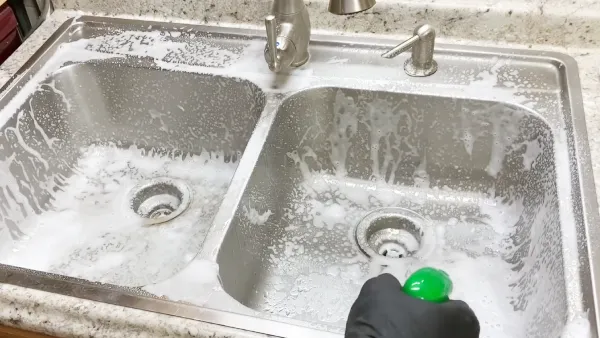 How to Remove Chemical Stains From Stainless Steel Sink